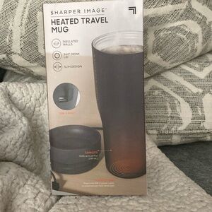 Sharper Image Heated Travel Mug in Black